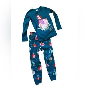 Hanna Anderson Disney Ariel Winter Christmas Ornaments Pajama Set